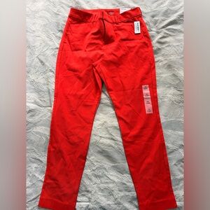 NWT Old Navy Bright Orange Pixie Skinny Pants